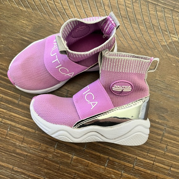 Nautica purple high tops - Toddler size 6 - Picture 2 of 8